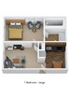 1 Bedroom - Large